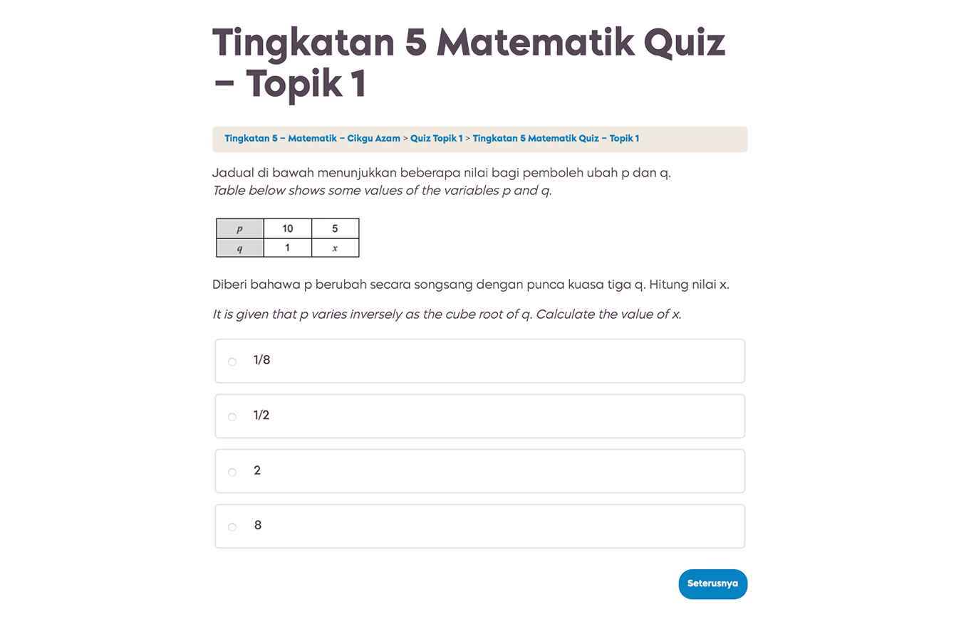 Interactive Quiz