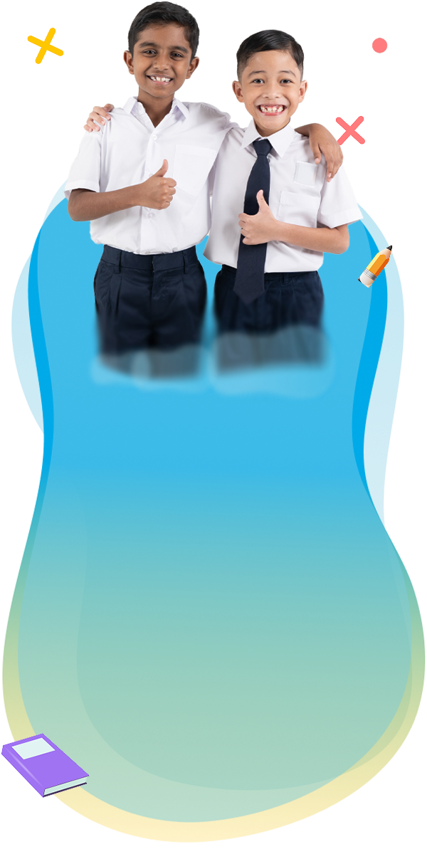 GNIUS Promotion with two students